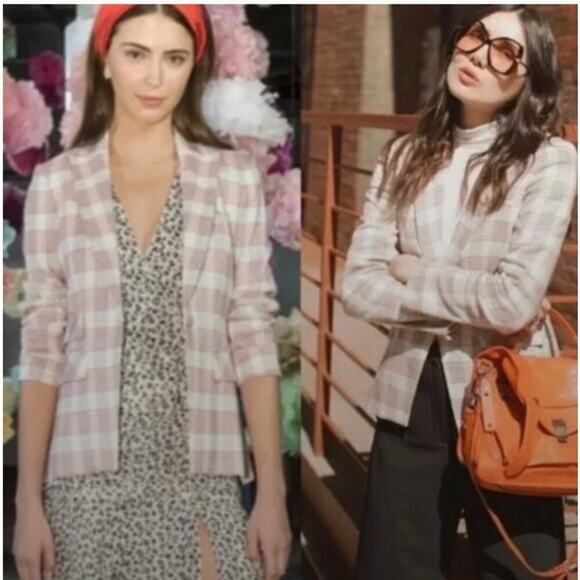 Dress The Population Jackson Sequin Plaid Blazer - Picture 1 of 6